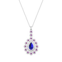 Art-Deco Tear Drop Necklace