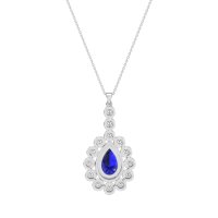 Art-Deco Tear Drop Necklace