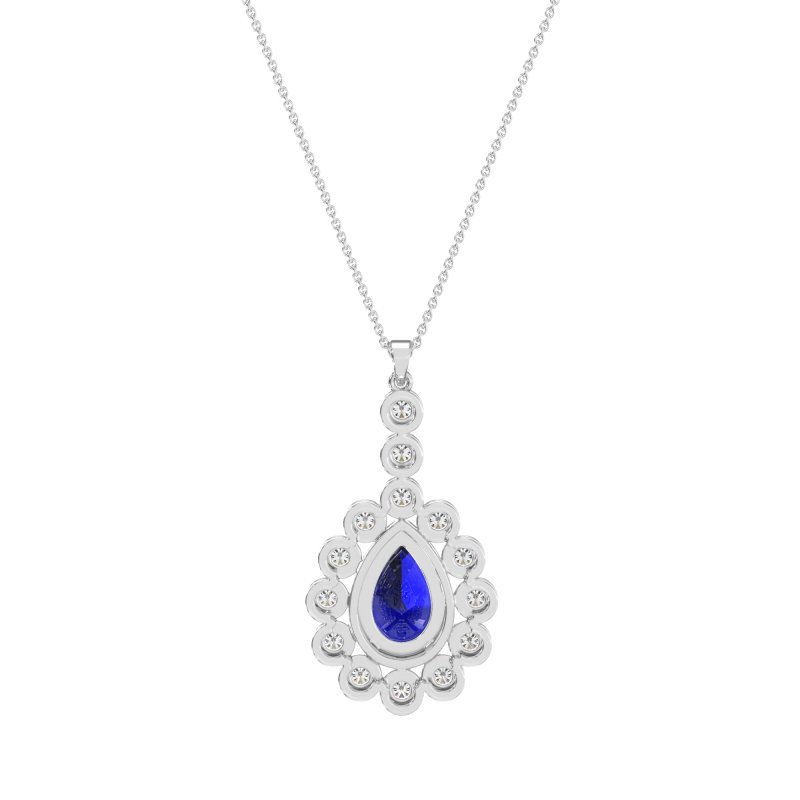 Art-Deco Tear Drop Necklace