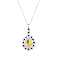 Art-Deco Tear Drop Necklace