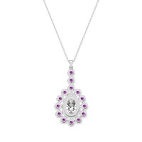 Art-Deco Tear Drop Necklace