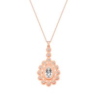 Art-Deco Tear Drop Necklace