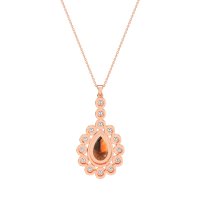 Art-Deco Tear Drop Necklace