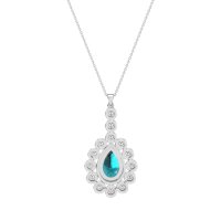 Art-Deco Tear Drop Necklace