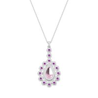 Art-Deco Tear Drop Necklace