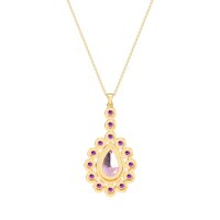 Art-Deco Tear Drop Necklace