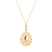 Art-Deco Tear Drop Necklace