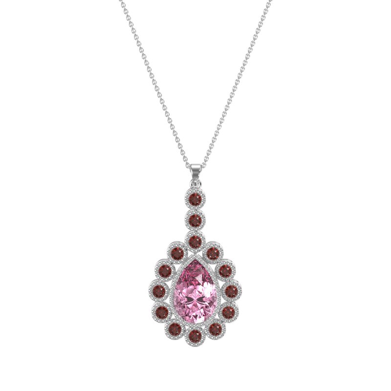 Art-Deco Tear Drop Necklace