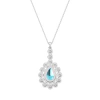 Art-Deco Tear Drop Necklace