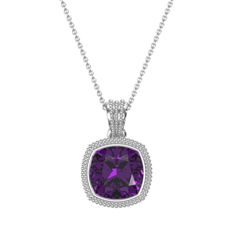 Art-Deco Cushion Necklace