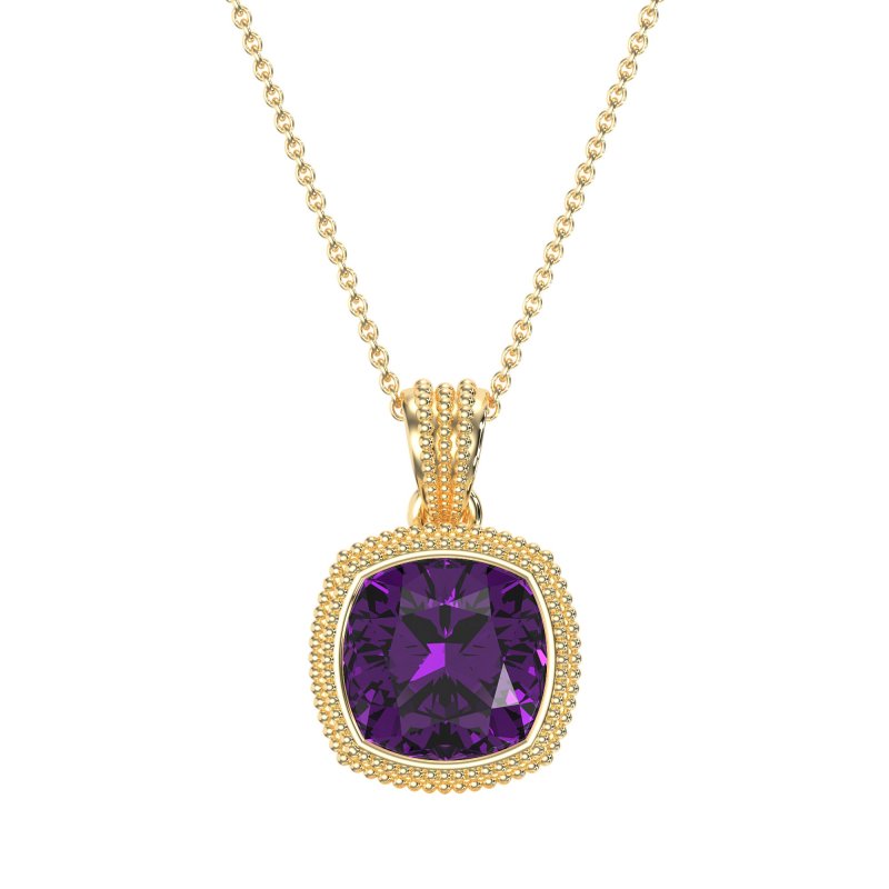 Art-Deco Cushion Necklace
