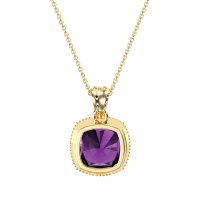 Art-Deco Cushion Necklace