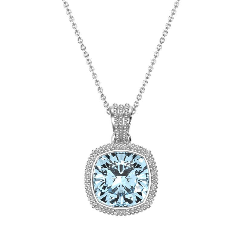 Art-Deco Cushion Necklace