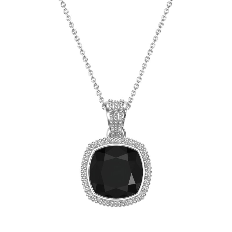 Art-Deco Cushion Necklace