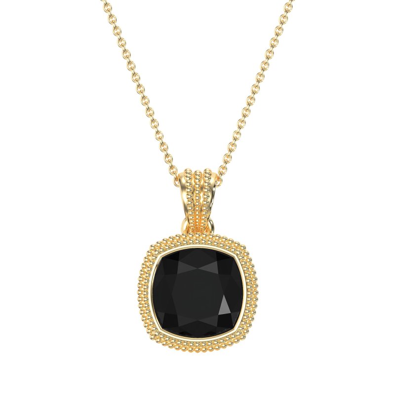 Art-Deco Cushion Necklace