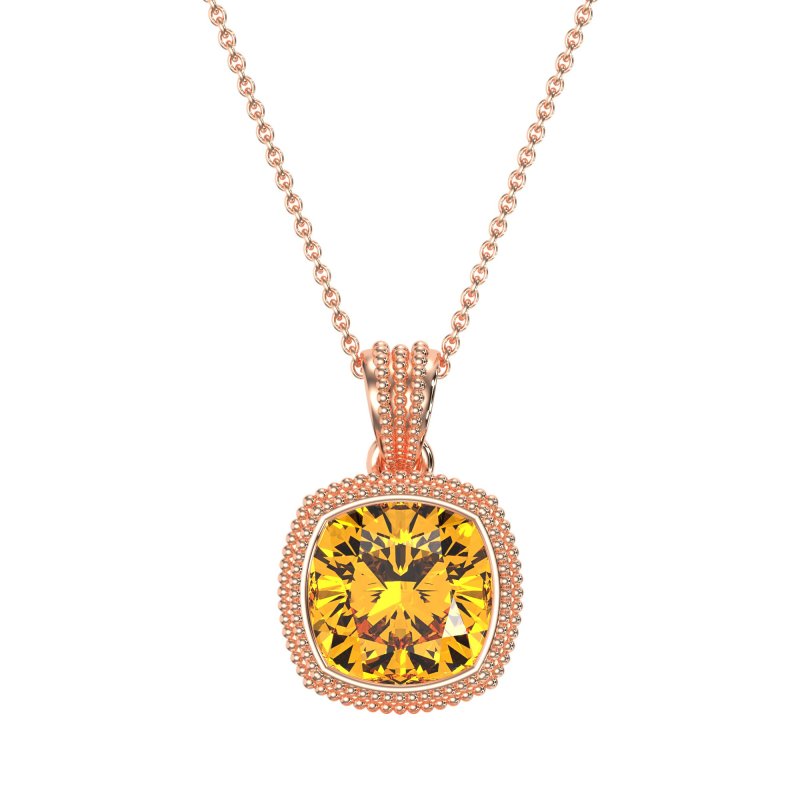 Art-Deco Cushion Necklace