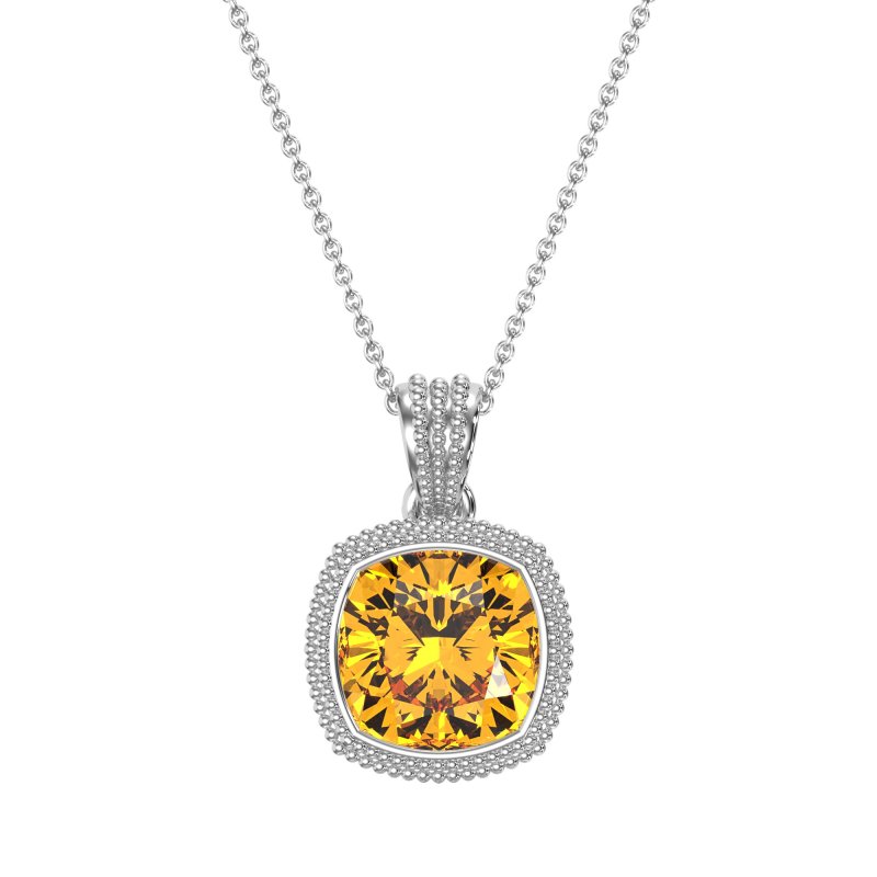 Art-Deco Cushion Necklace