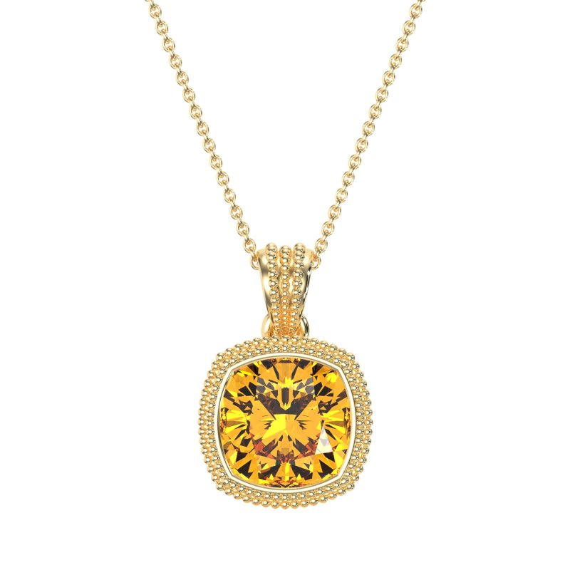 Art-Deco Cushion Necklace