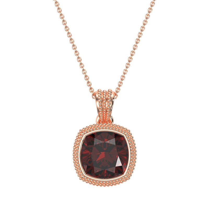 Art-Deco Cushion Necklace