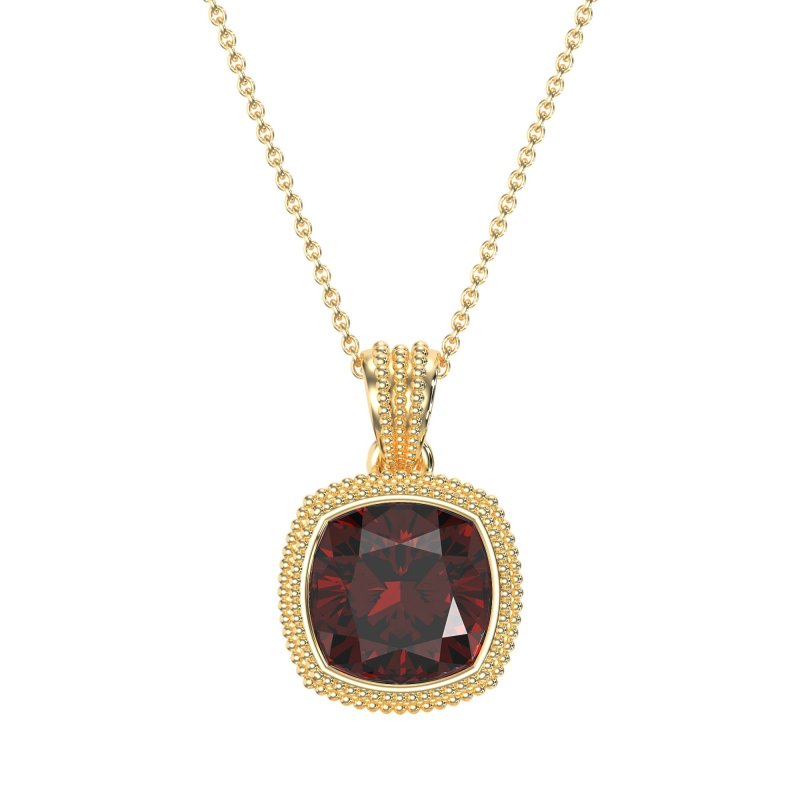 Art-Deco Cushion Necklace
