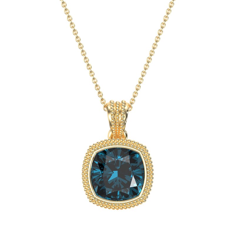 Art-Deco Cushion Necklace