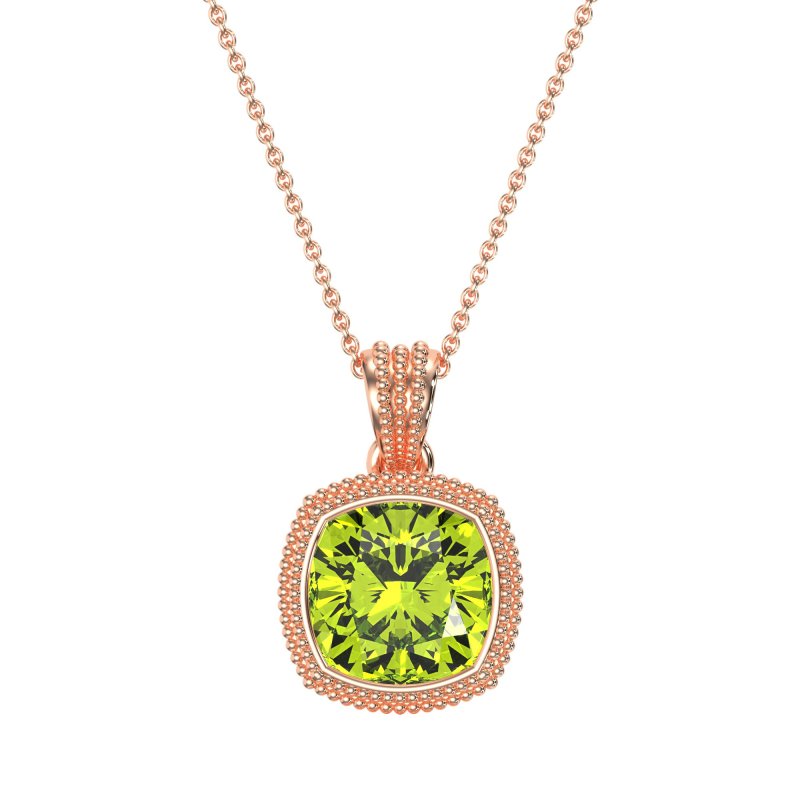 Art-Deco Cushion Necklace