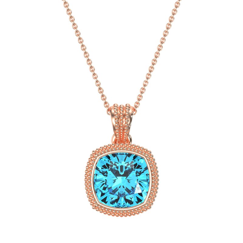 Art-Deco Cushion Necklace