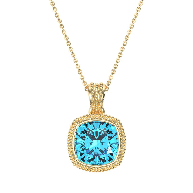 Art-Deco Cushion Necklace
