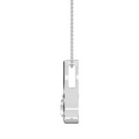 Modern Round Solitaire Necklace