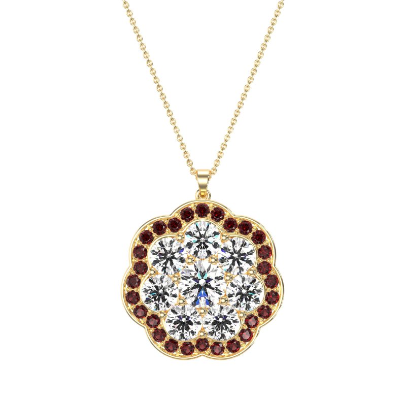 Flower Halo Necklace