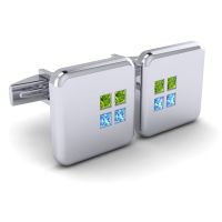 Mantra Gemstone Cufflinks