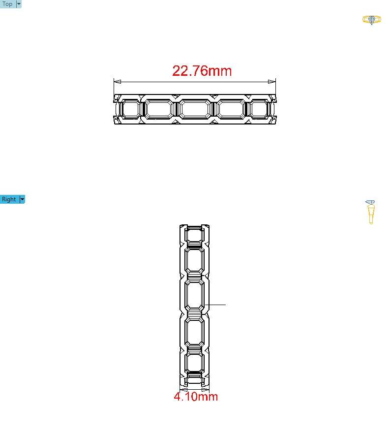 Eternity Emerald Cut Marga Band Design Url